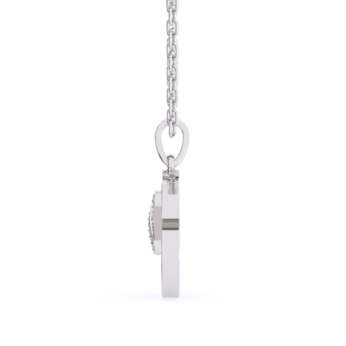 Unique X Style Round Diamond Necklace For Girls